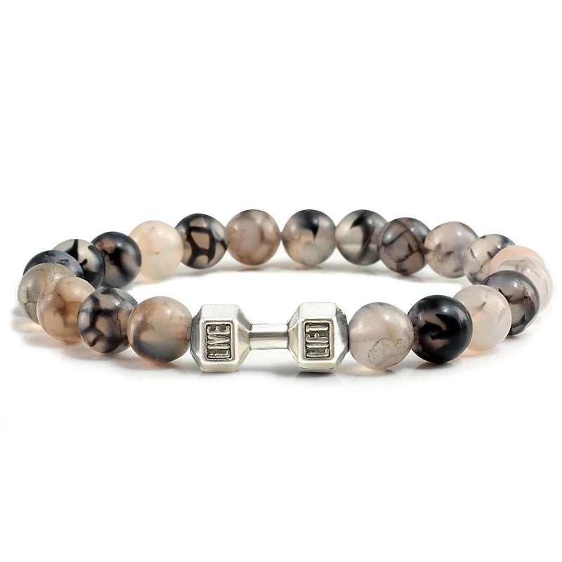 Natural Volcanic Stone Bracelet Men