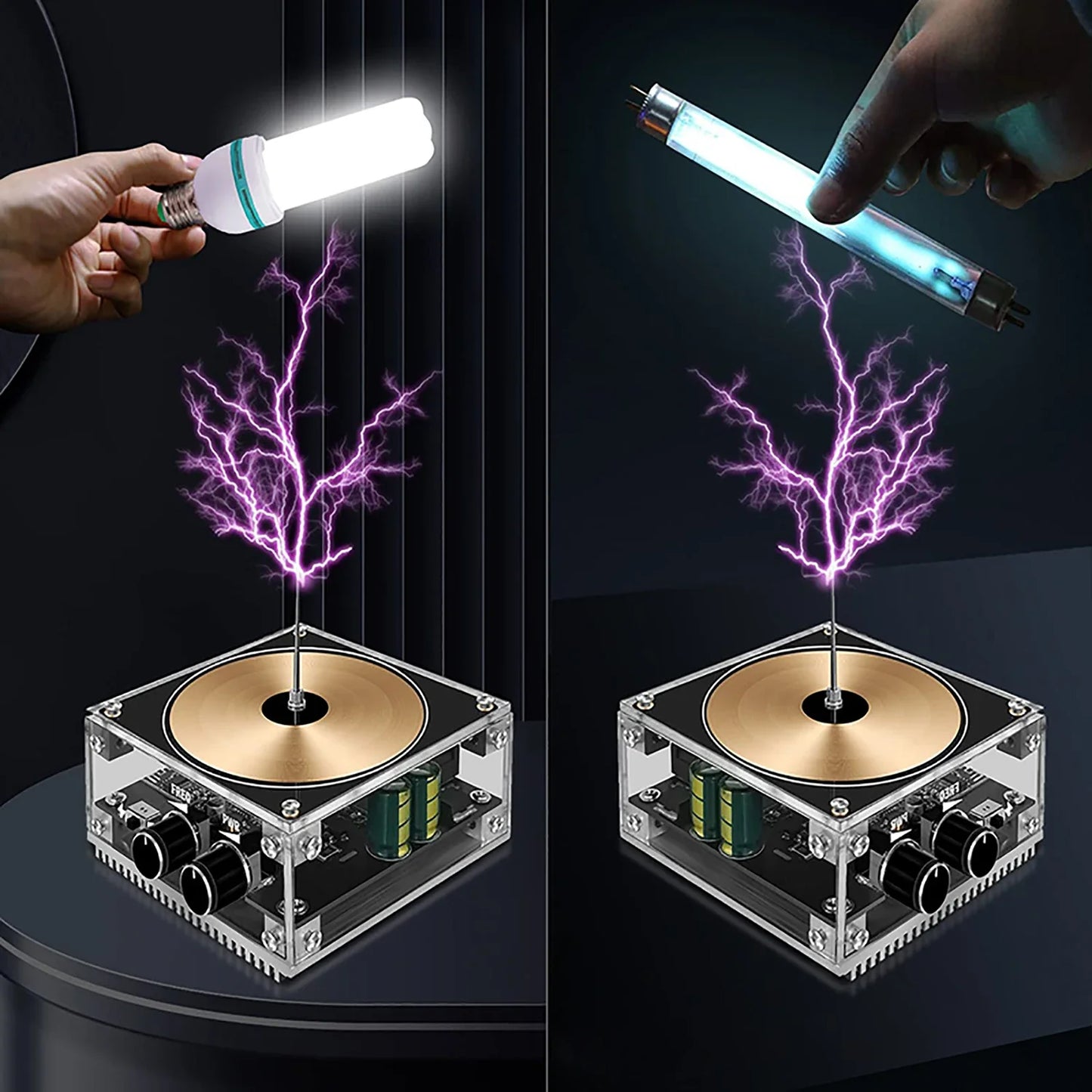 Bluetooth Musical Tesla Coil, Touchable Artificial Lightning