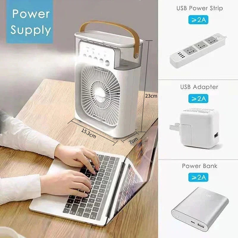 New 3 In 1 Fan AIr Conditioner Household Mini Air Cooler