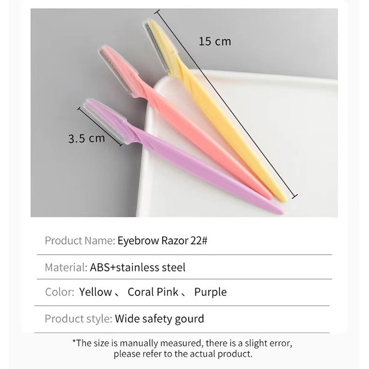 Eyebrow Razor, 3Pcs Eyebrow Razors Multipurpose Exfoliating, Pieces Facial Razor Eyebrow Shaper For Trimming And Shaping