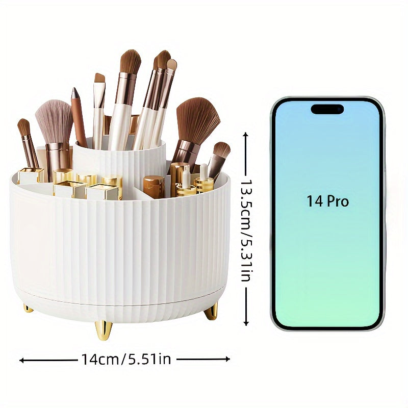 Durable 360° Rotating Makeup Organizer