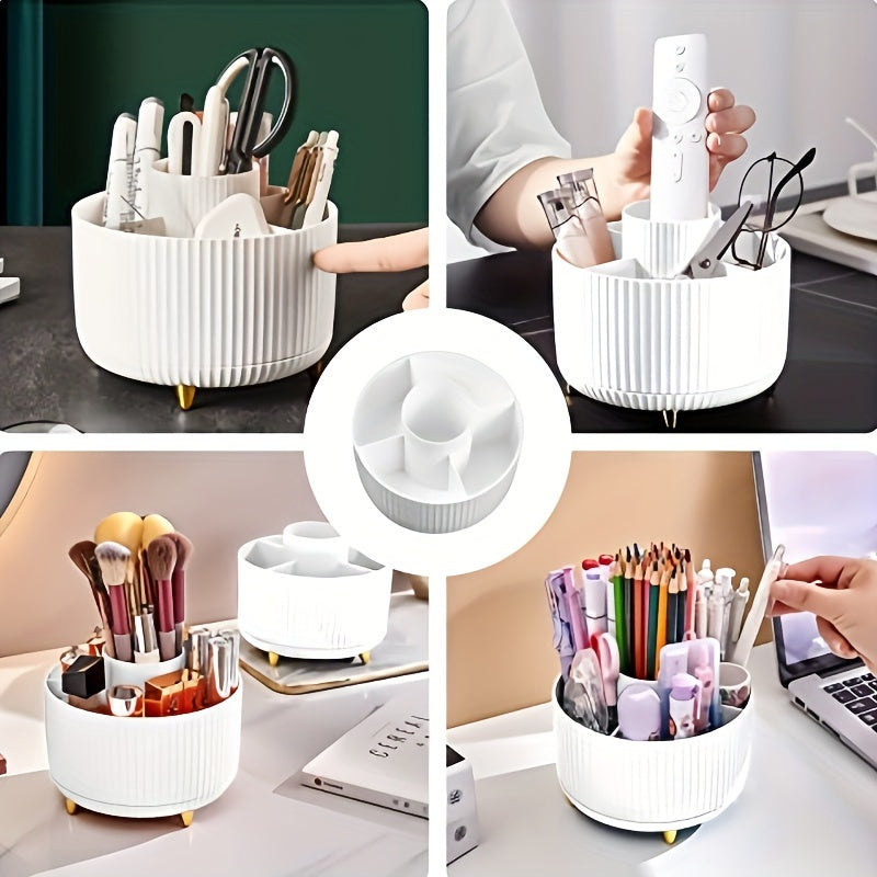 Durable 360° Rotating Makeup Organizer
