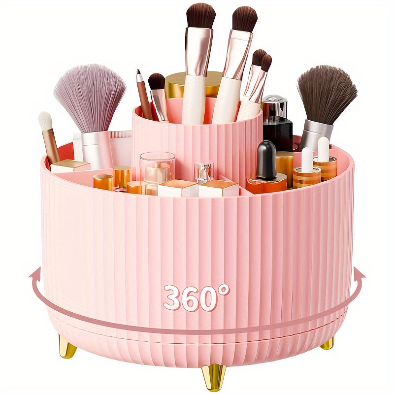 Durable 360° Rotating Makeup Organizer