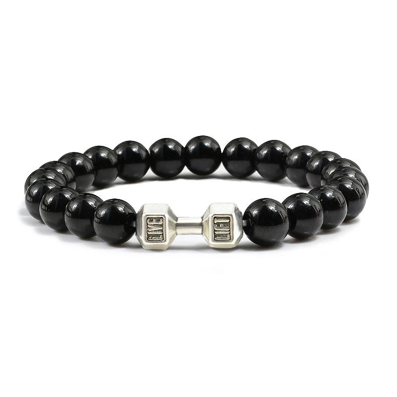 Natural Volcanic Stone Bracelet Men