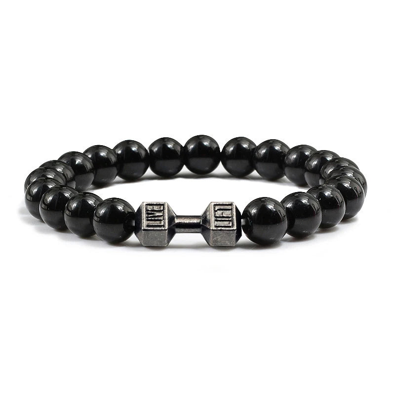 Natural Volcanic Stone Bracelet Men