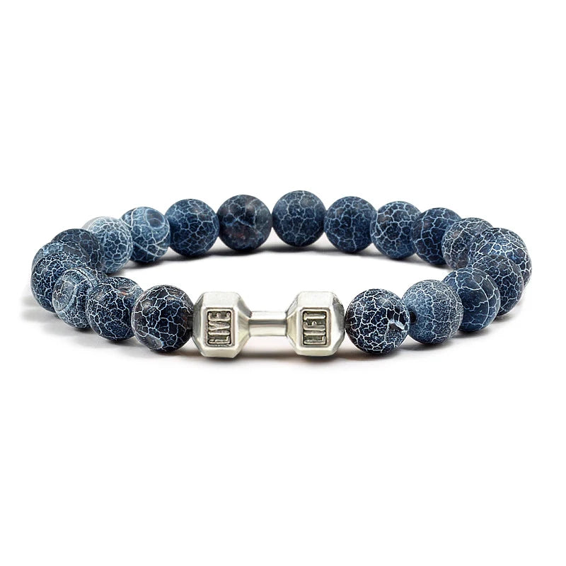 Natural Volcanic Stone Bracelet Men