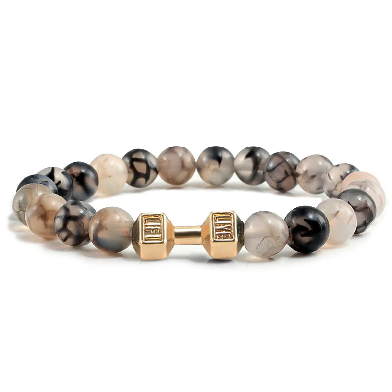 Natural Volcanic Stone Bracelet Men