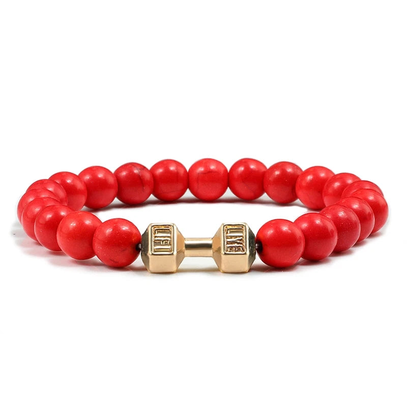 Natural Volcanic Stone Bracelet Men