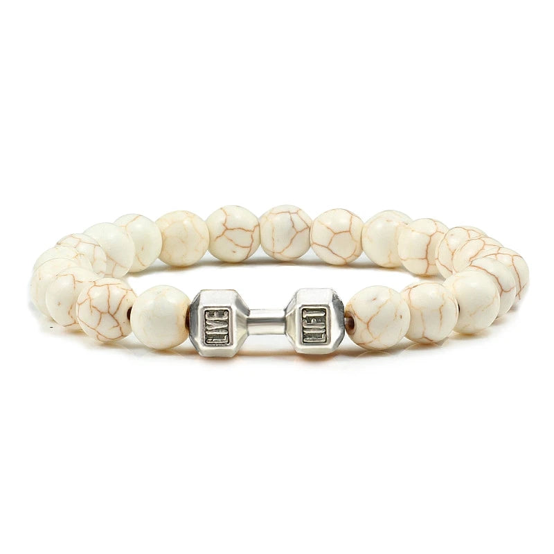 Natural Volcanic Stone Bracelet Men