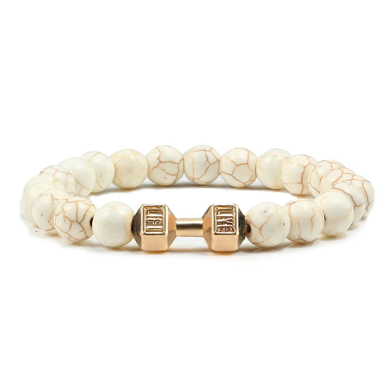 Natural Volcanic Stone Bracelet Men