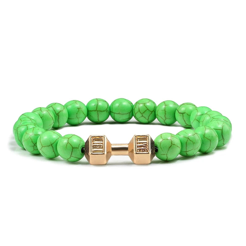 Natural Volcanic Stone Bracelet Men