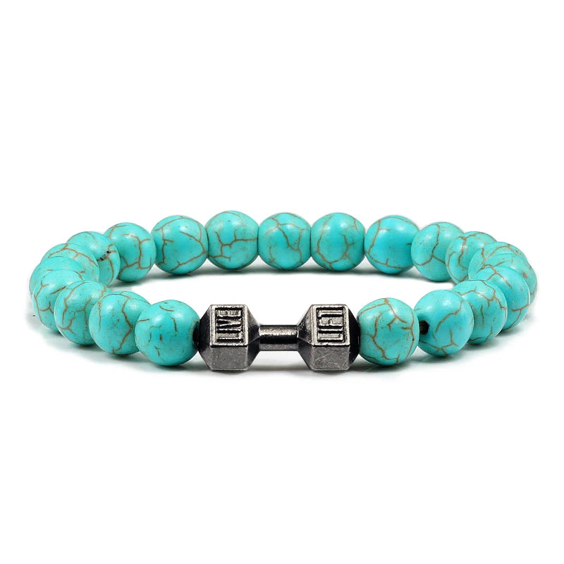 Natural Volcanic Stone Bracelet Men