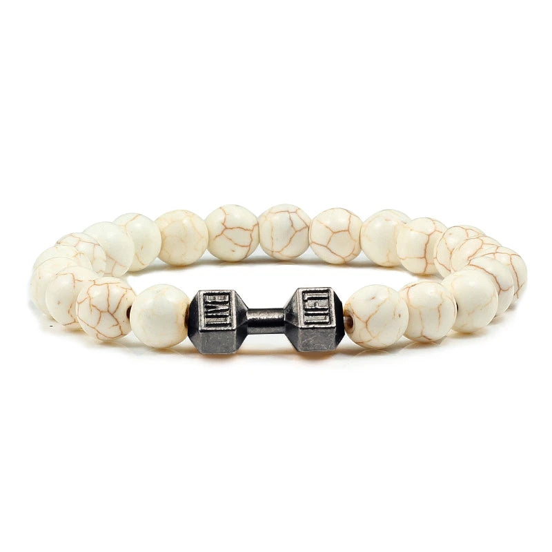 Natural Volcanic Stone Bracelet Men