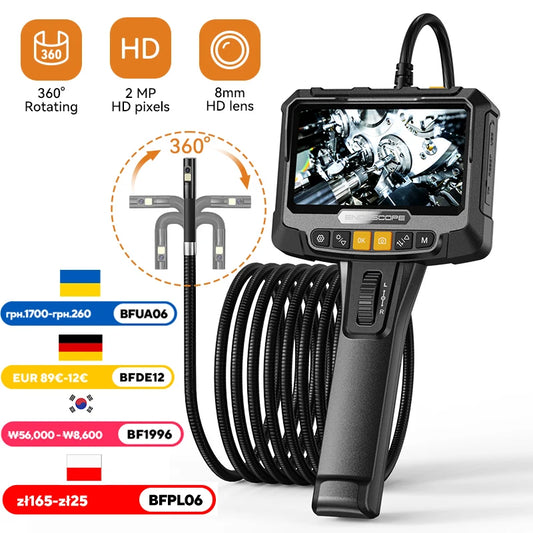 360° Steering Industrial Endoscope Camera