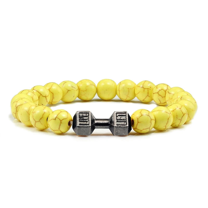 Natural Volcanic Stone Bracelet Men