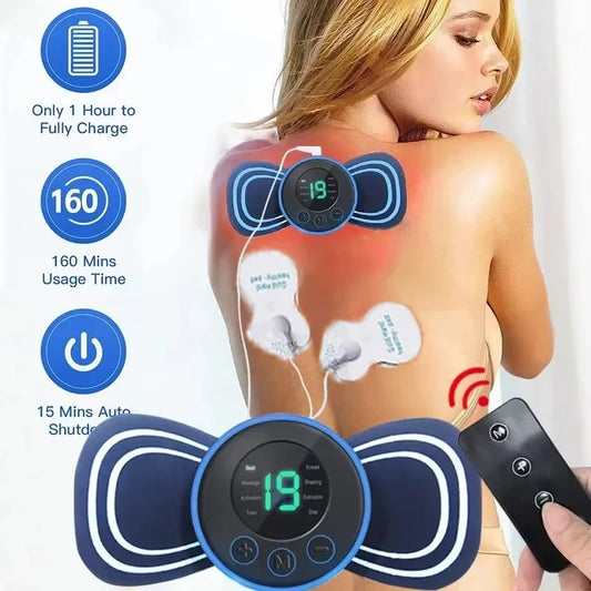 LCD Display EMS Neck Massager