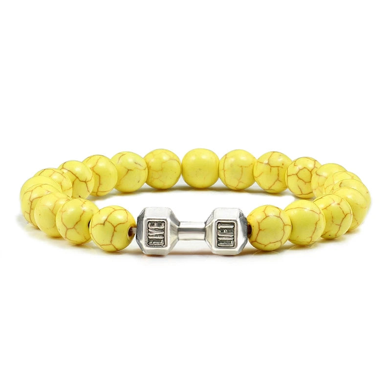 Natural Volcanic Stone Bracelet Men