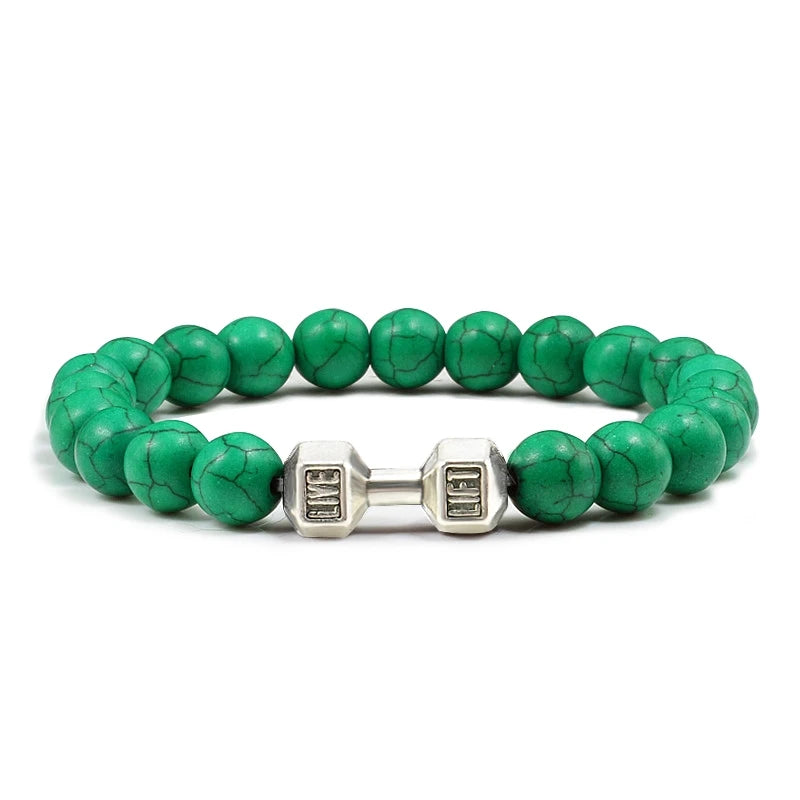 Natural Volcanic Stone Bracelet Men